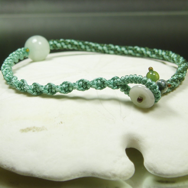 Hand Knot Jade Bracelet Genuine Jadeite Jade Hand Knot Art Jewelry Natural Jade Agate Simple Knot Bangle