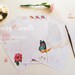 Printable Note Paper Bundle - Butterfly, Floral, Robins