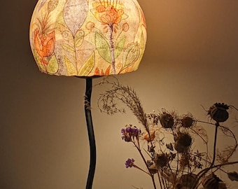 Warm Orange Light Shade – Unique Home Décor Gift