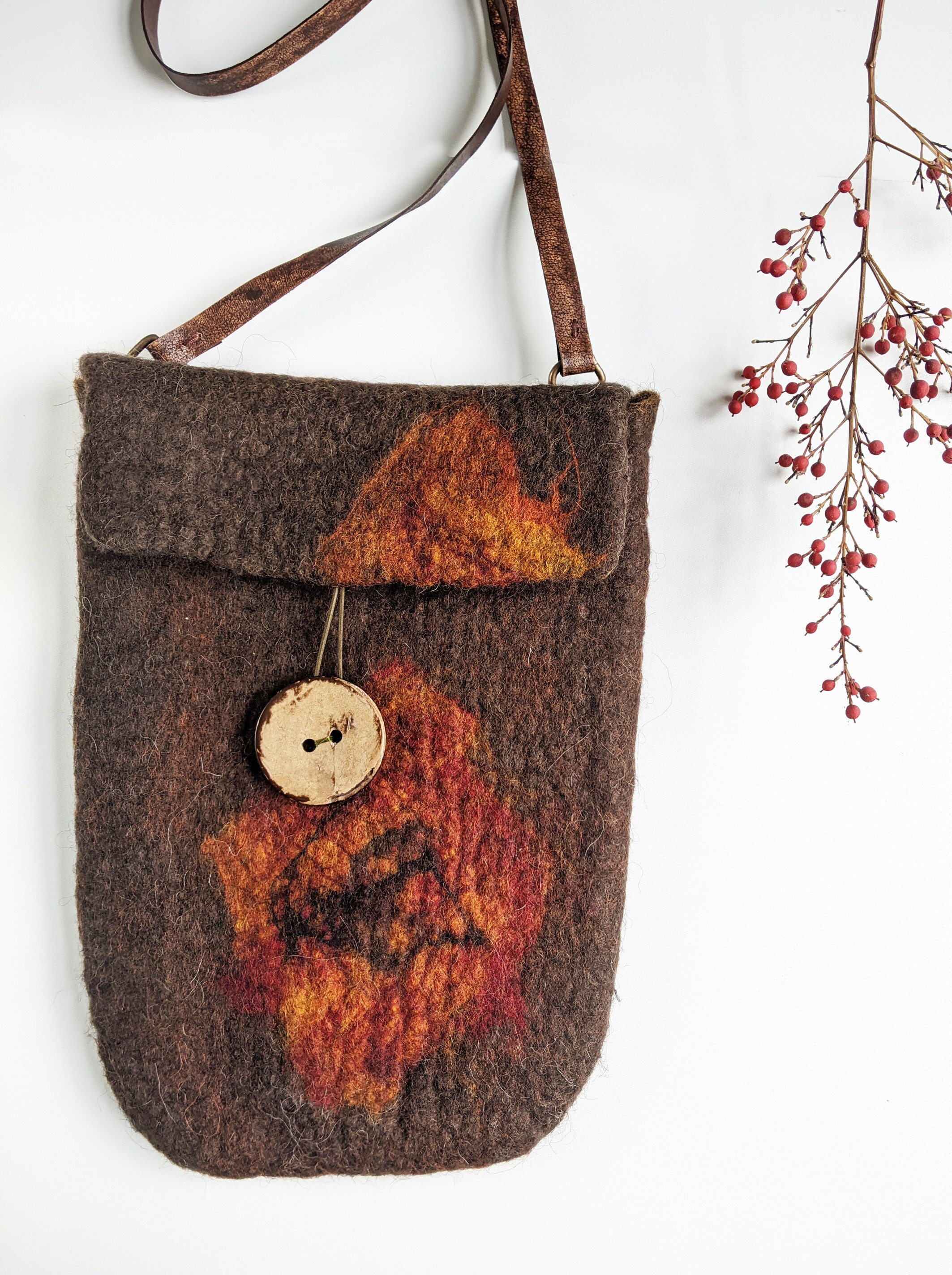 Soft Crossbody Purse - Vermilion