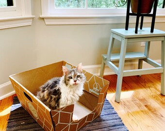 kitty litter privacy screen