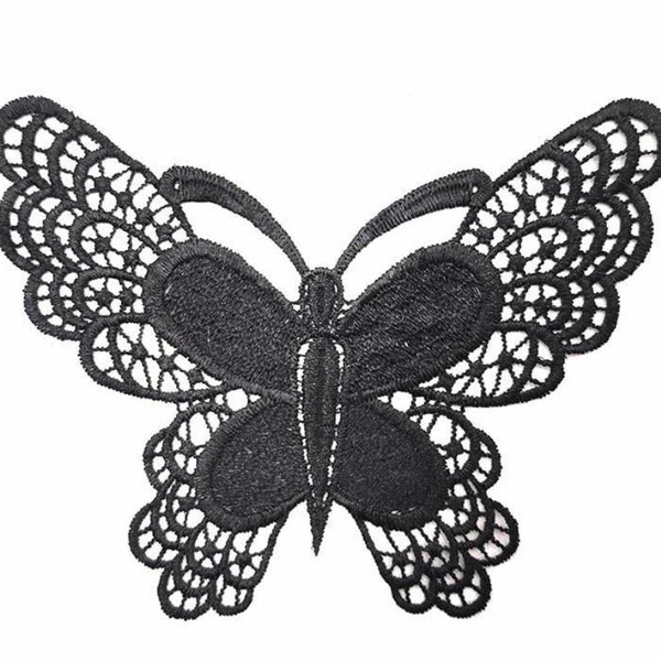 10 X patch en dentelle papillon, appliques florales, décolleté décoratif, NO. NG089