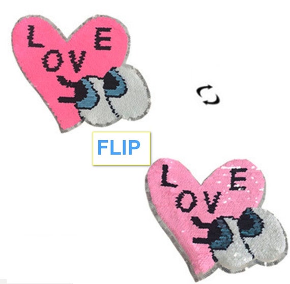 Love Sticker Patch Sequins DIY Sewing