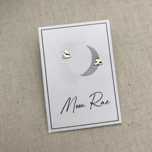 Tiny Hammered Triangle Stud Earrings Gold. Sterling Silver Posts. Geometric Studs. Basic Shape Earrings. Minimalist Everyday Jewelry.