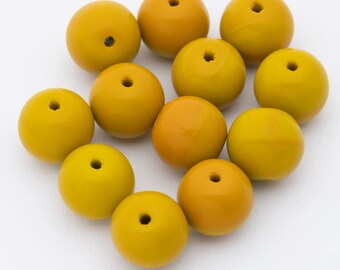 tob2 20pcs Vintage tiny beads pink beads Oval lucite beads 14mm German beads