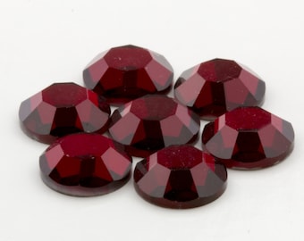 Vintage ss30 Swarovski SIAM 24pcs Art. 2000; 8 Facetados Flatback Crystal Rhinestones Foil Back No-Hotfix (6.40mm) 30009007