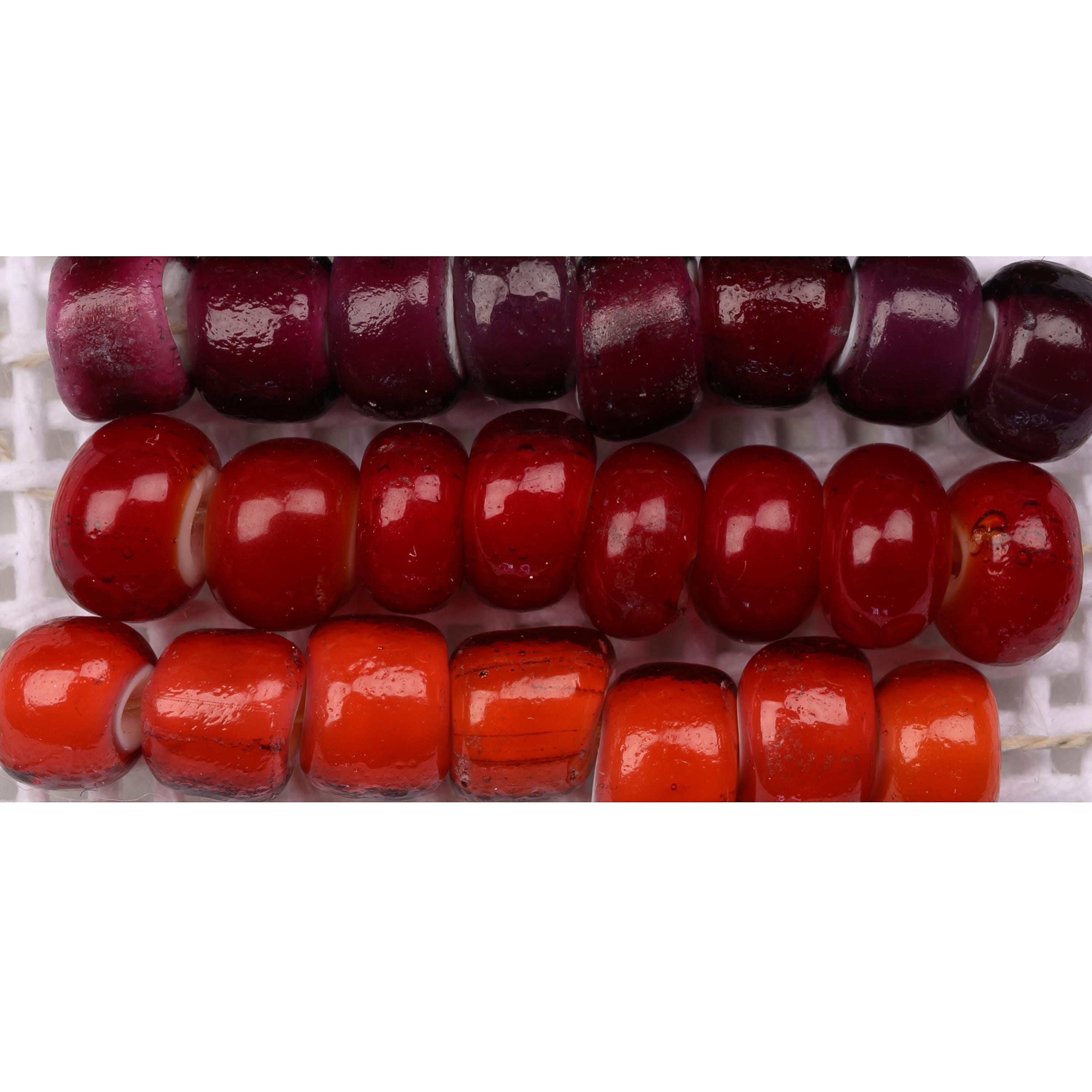 Antique Venetian White Heart Beads 7/0 Red Mix 15g 11004007 - Etsy