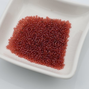 Vintage French Seed Bead 12/0 Transparent Dusty Rose Opal 15g 10806006