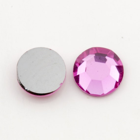 Vintage Ss20 Swarovski ROSE 48pcs Art. 2000; 8 Faceted Flatback