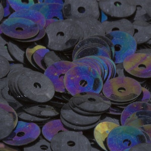 5mm BLACK IRIS Cup Faceted Round Vintage Sequins Pillettes 500pcs 80201002