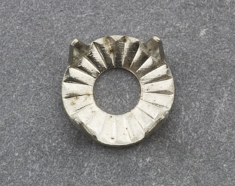 100 piezas de diamantes de imitación redondos de plata de 16 SS; sin fijación en caliente; con base plana; 70202002