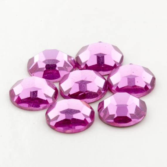 Vintage Ss20 Swarovski ROSE 48pcs Art. 2000; 8 Faceted Flatback
