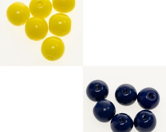 西ドイツ製ヴィンテージガラスビーズ、グラデーションビーズ、5～12mm 