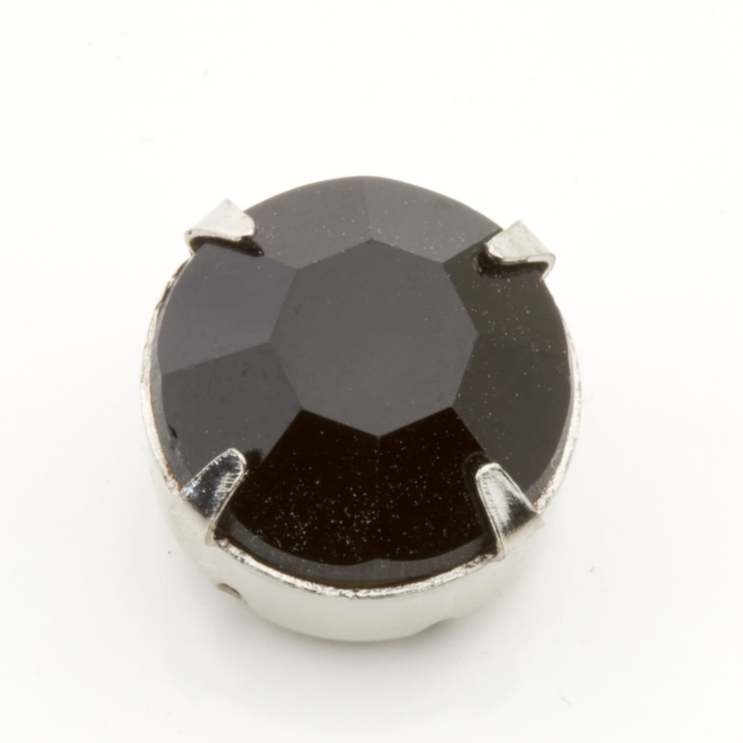 スワロフスキー　no11 Vintage Swarovski Jet 47ss (11mm) Rhinestones Chantons W/ Prong