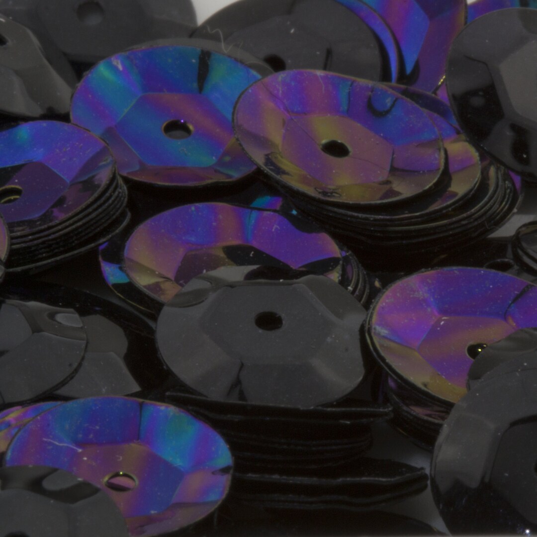 Impex Pailletten 8 Mm Schwarz – 160 Stück Pro Packung, Ideal Zum Basteln & Dekorieren