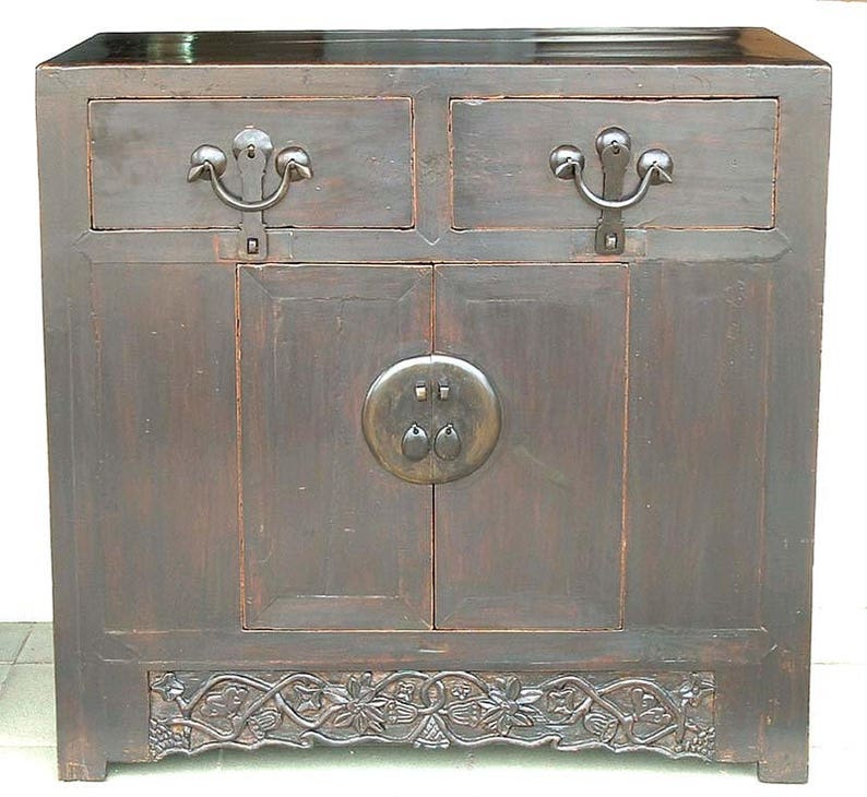 Chinese Antique 1800's Nightstands 19th Century Black Etsy