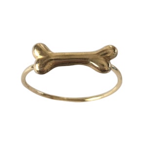 BONE Handmade Brass Gold Ring