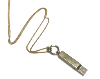Handmade Brass Whistle Necklace – LOUD and Beautiful!