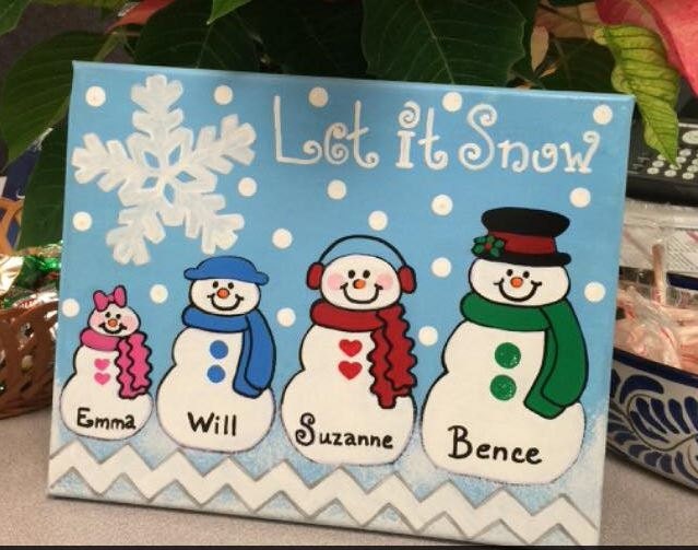 Snowman Family 1 | Etsy