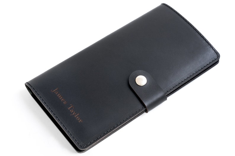 Personalised Leather Travel Wallet image 5