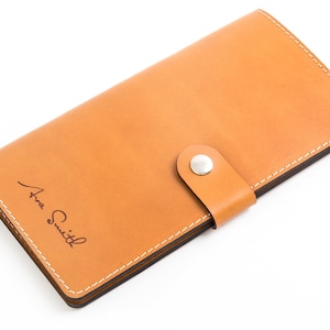 Personalised Leather Travel Wallet image 2