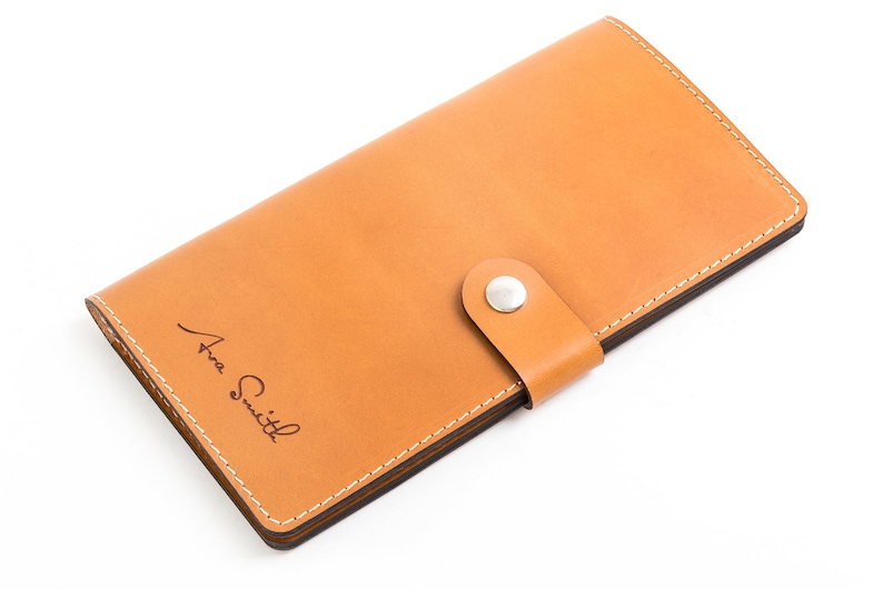 Personalised Leather Travel Wallet image 2