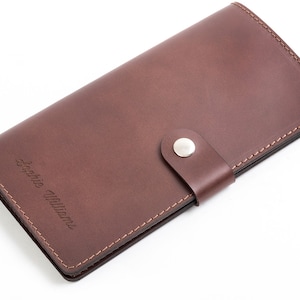 Personalised Leather Travel Wallet image 3
