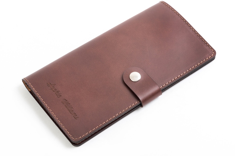 Personalised Leather Travel Wallet image 3