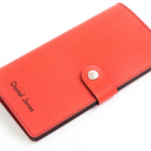 Personalised Leather Travel Wallet image 4