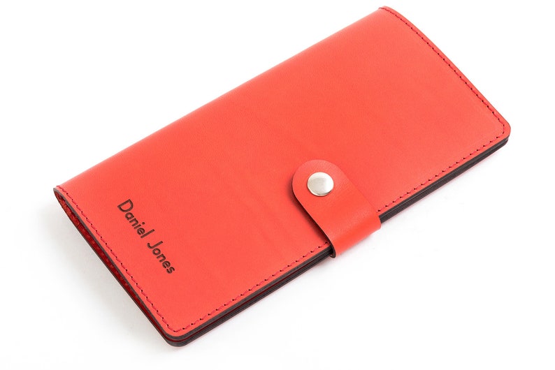 Personalised Leather Travel Wallet Etsy