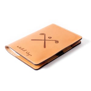 Porte-carte de pointage en cuir