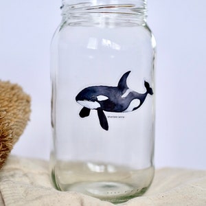 Orca sticker, waterproof sticker, vinyl sticker, outdoor sticker, laptop sticker, orca, killer whale sticker