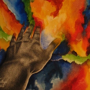Digitaler Download abstrakte Aquarell Druck.
