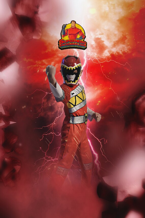 Power Rangers Digital Backdrop Digital Background Etsy