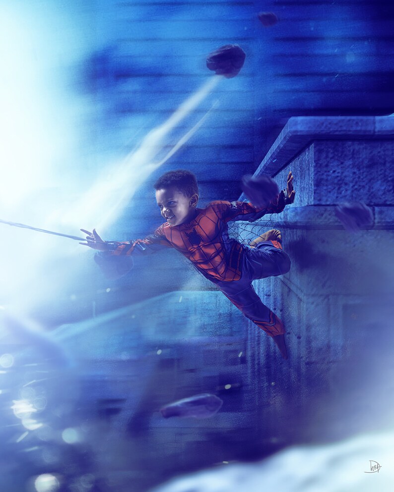 Spiderman City Building Background Digital Backdrop Premium | Etsy