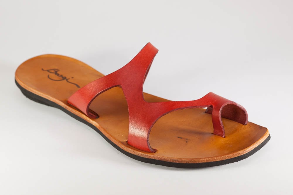 red sandals myer