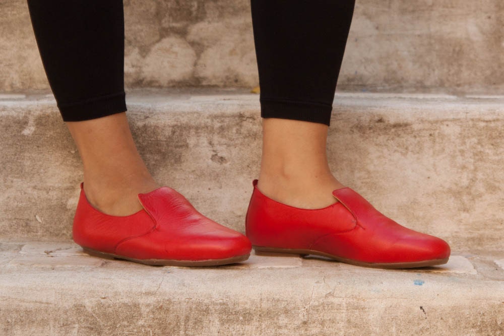 anya leather ballet flats