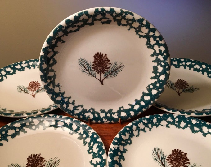 Five Vintage Tienshan Folk Craft pine Cone Small Etsy