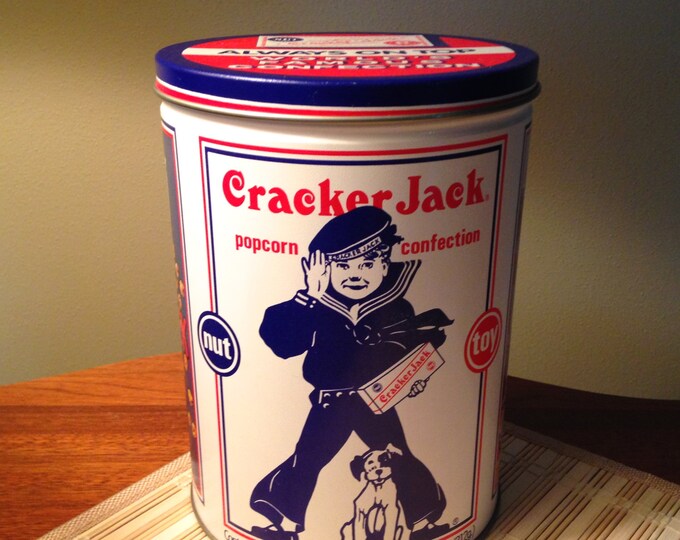 Vintage Large Cracker Jack Limited Edition Tin Etsy
