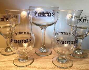 Vintage giant Frontier Hotel Gambling Hall Casino Las Vegas cocktail glasses - pick your style