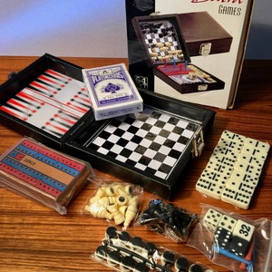 Vintage Travel Game Compendium Magnetic Travel Game Set Etsy