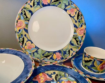 Vintage Fantasia Interiors Stoneware Dinner Plate Etsy Vintage Fantasia Interiors Stoneware Dinner Plate Etsy