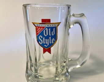Vintage Heileman's Old Style heavy mug - almost 2 pounds of glass