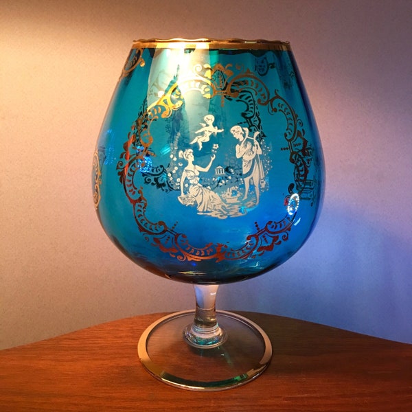 Huge Brandy Glass Vase Etsy