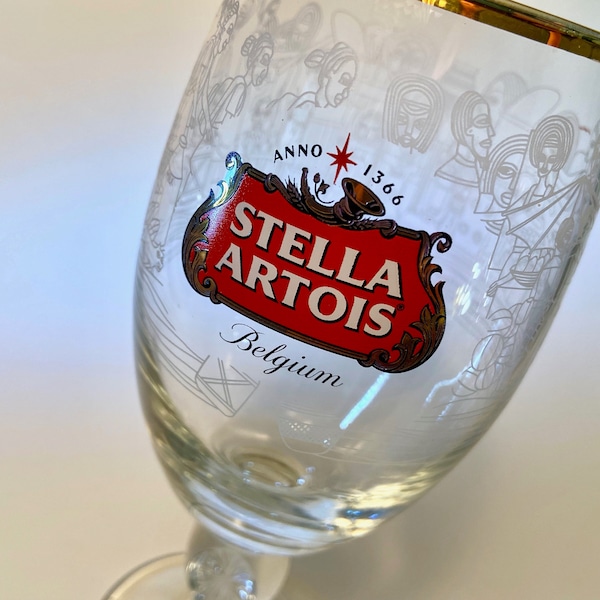 One stunning Stella Artois chalice with limited edition design by Eria Nsubuga, Uganda