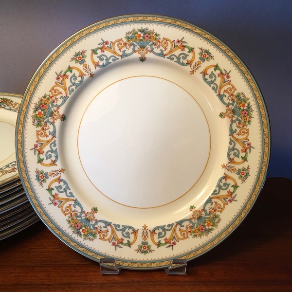 Plates Gold Trim Etsy