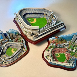 YOUR CHOICE! Vintage Danbury Mint Baseball Stadium 3d Replicas