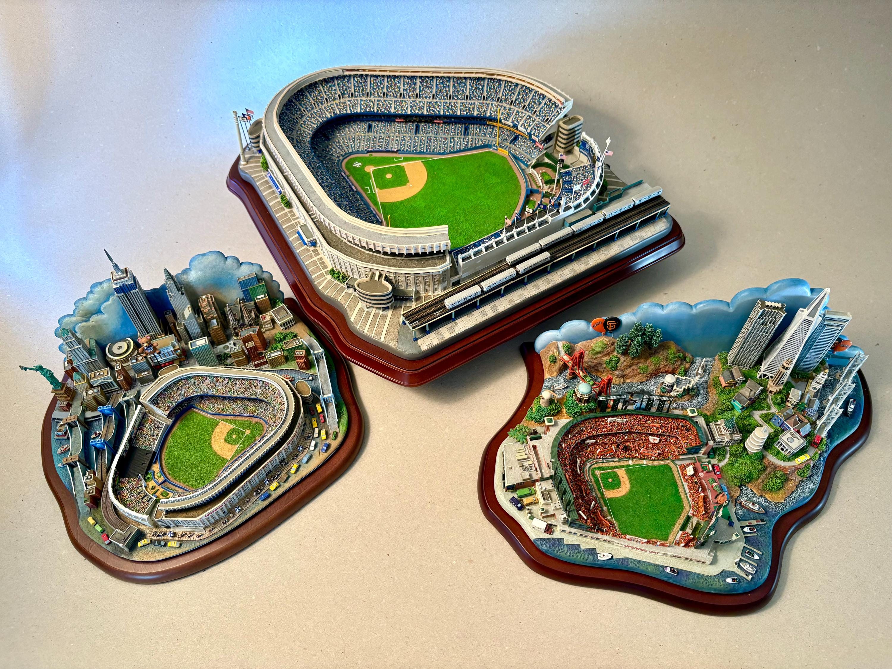 YOUR CHOICE! Vintage Danbury Mint Baseball Stadium 3d Replicas