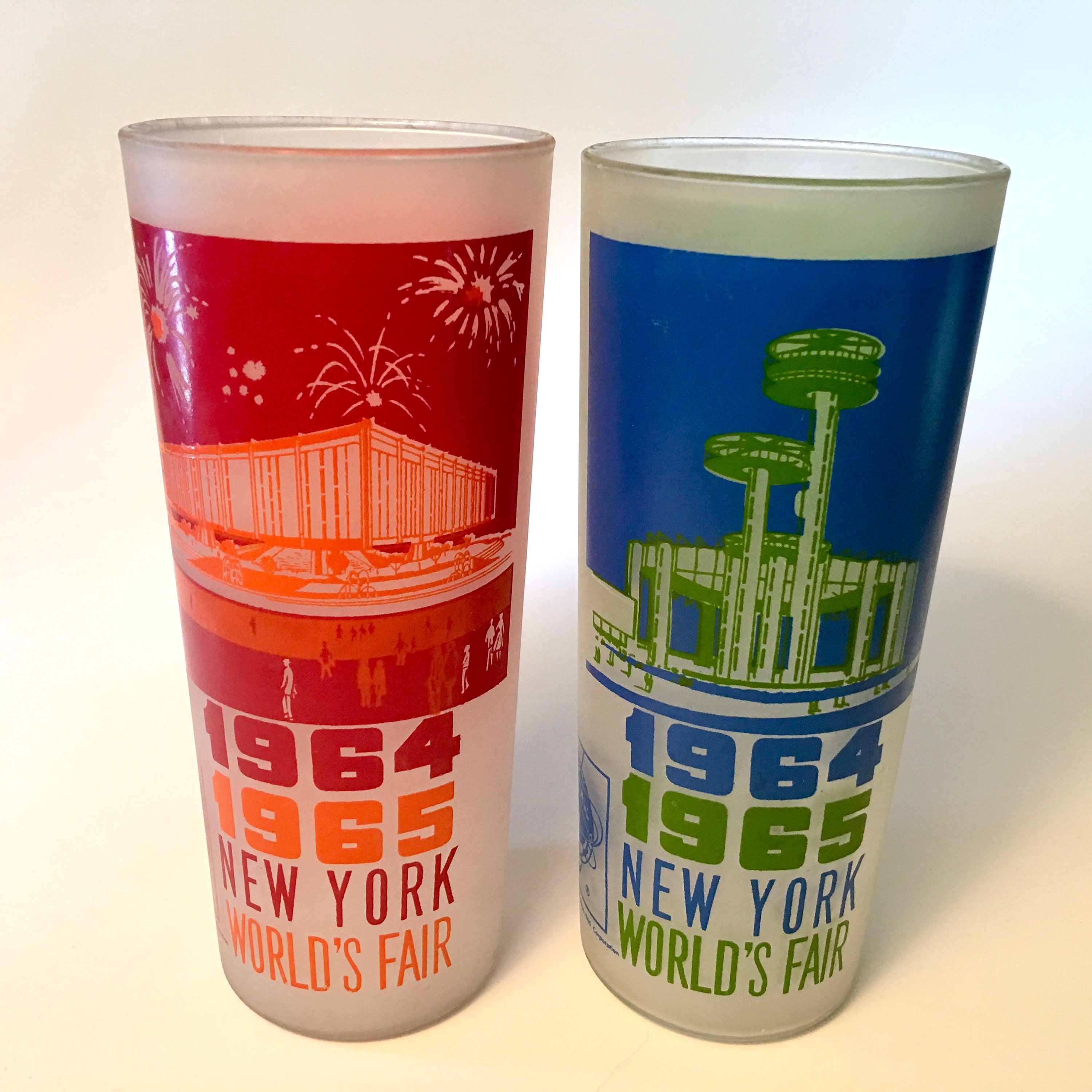 Highly Collectible Set of Eight 1964-1965 New York World's Fair Souvenir  Glasses - Price Includes All - Etsy