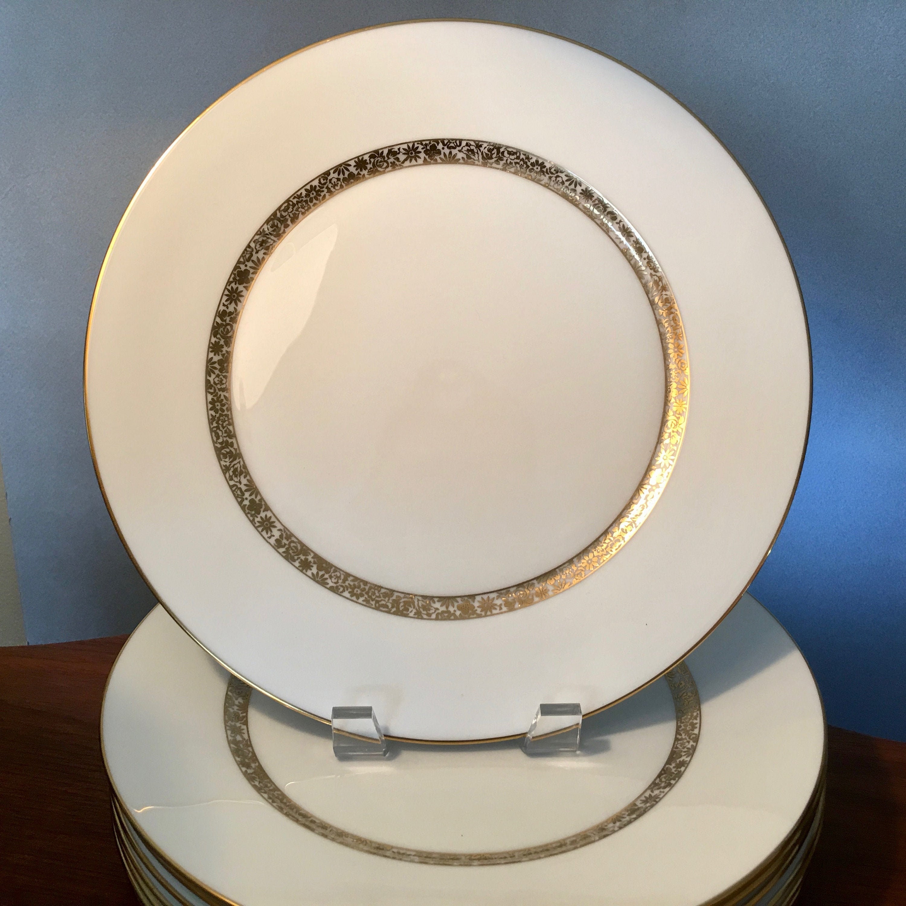 Fontaine Pattern   Great Shape s 1 Oxford by Lenox 10-3/4" Round Dinner Plate 